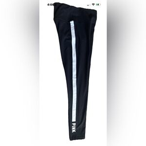 Pink Victoria Secret  Leggings Medium NWT Black With White